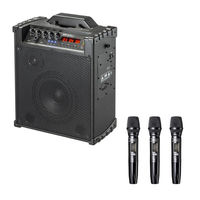 サンワサプライ ワイヤレスマイク付き拡声器スピーカー(バッテリー内蔵