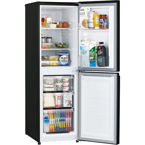 ハイアール 【軒先渡し】148L冷凍冷蔵庫 JR-HS15A(K) 1台（直送品