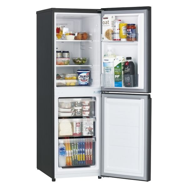 軒先渡し】ハイアール 150L 2ドア冷凍冷蔵庫 ファン式 右開き マット