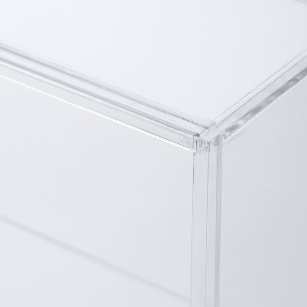 無印良品 アクリルコレクションスタンド引き扉付き 大 約幅33.6×奥行