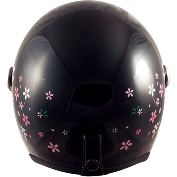 TNK工業 GS-6 ヘルメット サクラ ブラック LADY'S FREE（57-58cm未満