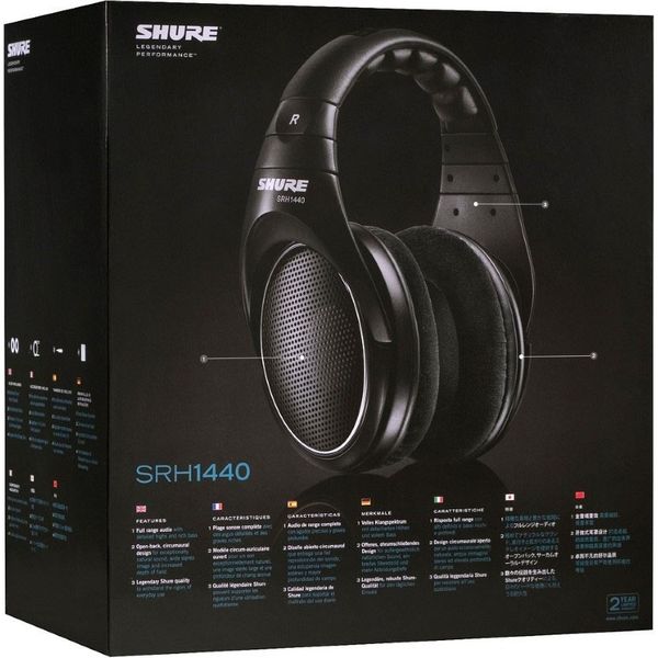 SHURE プロフェッショナル・ オープンバック・ヘッドホン SRH1440 1個
