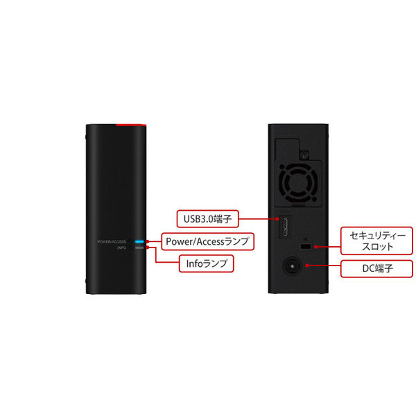 バッファロー 外付けHDD 8TB 法人向け 1ドライブモデル HD-SH8TU3 1台