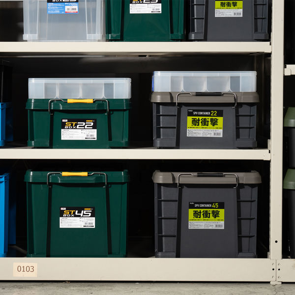 JEJアステージ STボックス 43L グリーン #45G 1箱（4個入） - アスクル