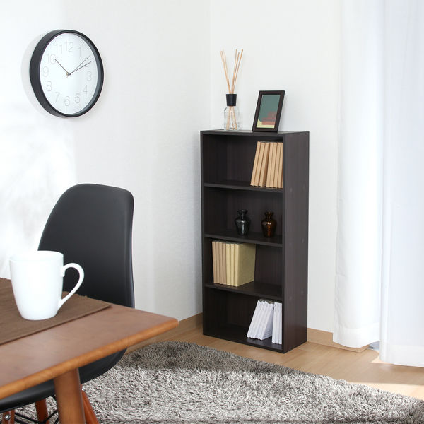 BDラック（BOOK＆DVD） HP9418BR ダークブラウン 幅418×奥行185×高さ