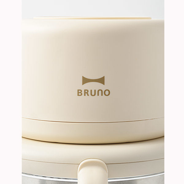 BRUNO ガラスエアフライヤー(アイボリー) BOE122-IV 1個 - アスクル