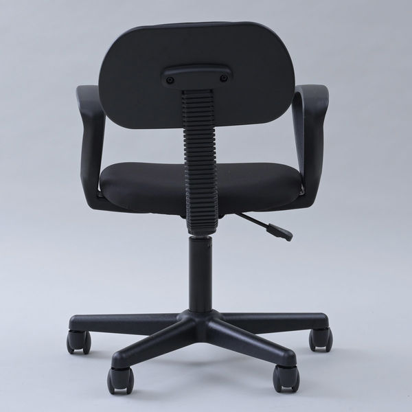 YAMAZEN ワークチェア オフィスチェア 肘付き キャスター付き レバー