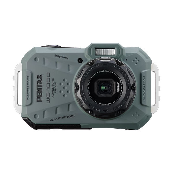 PENTAX 防水防塵 工事用 デジタルカメラ WG-1000 オリーブ 1台 - アスクル
