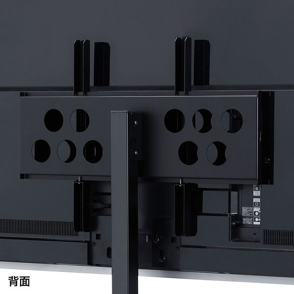 サンワサプライ 32型～52型対応手動上下昇降液晶ディスプレイスタンド