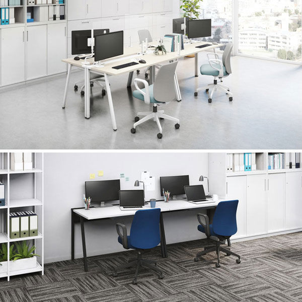 組立設置込】 コクヨ リーンデスク 平机 幅1200×奥行600×高さ720mm 脚