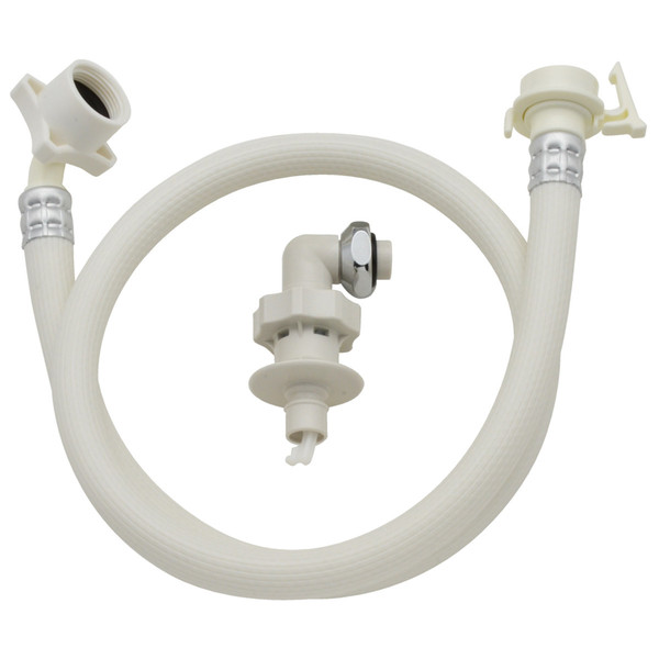 自動洗濯機用 給水ホース 1.0m ワンタッチ給水ジョイントセット（水