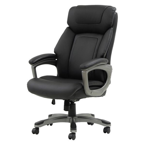 Netforce オフィスチェア 肘付 社長椅子 デスクチェア 高級 ハイバック