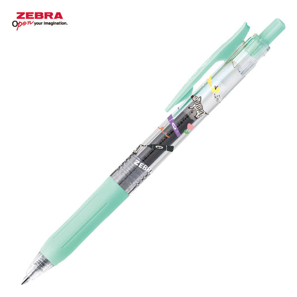 SC 古川紙工×ゼブラ・サラサクリップ0.5ミルクブルーグリーン/黒インキ