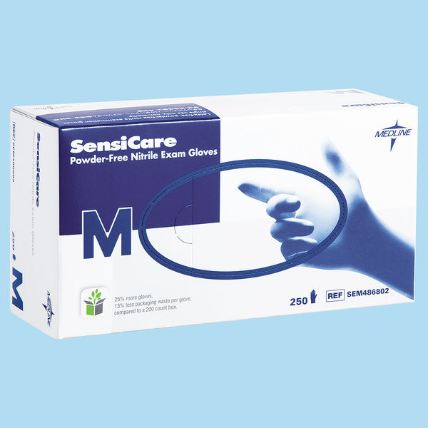 メドライン・ジャパン 検査用手袋 センシケア SEM486802 1セット(1250