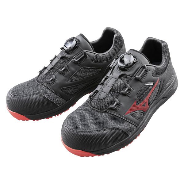 ミズノ オールマイティ LSII52L BOA ブラック×レッド 26.5cm