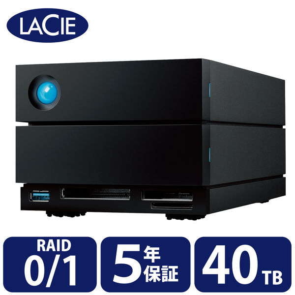HDD 外付け 40TB 据え置き 5年保証 2big Dock RAID対応 STLG40000400
