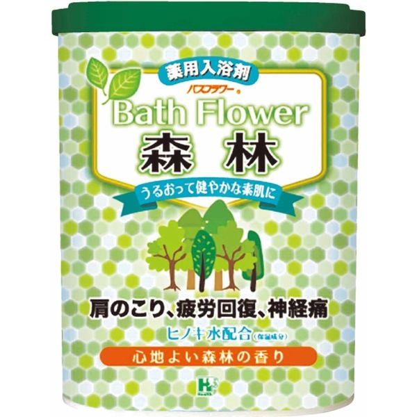 ヘルス 薬用入浴剤 バスフラワー 森林 4976552039125 1セット(680G×18