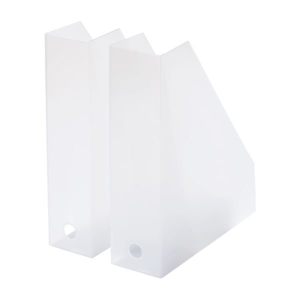 Like-it（ライクイット） A4ファイルボックス クリアホワイト MX-19 W