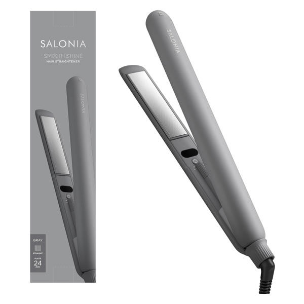 SALONIA（サロニア） スムースシャイン ストレートヘアアイロン グレー