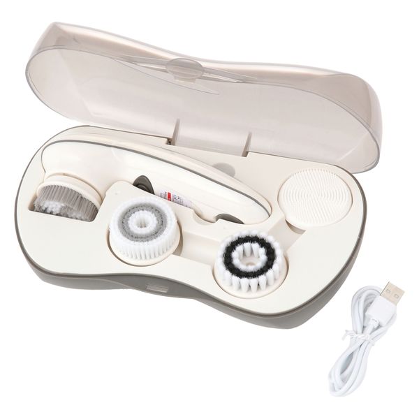 充電式洗顔ブラシセット チャコール LAKOLE/ラコレ - アスクル