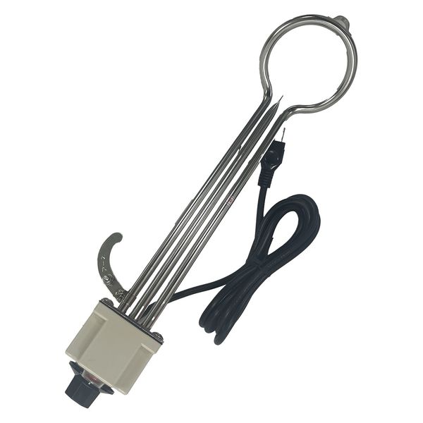 坂謙 投げ込みヒーター 手元スイッチ付 1KW サーモ付 大 SHS-1L 1本