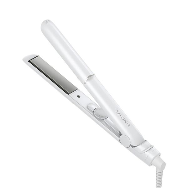SALONIA（サロニア）グロッシーケア ストレートヘアアイロン ホワイト