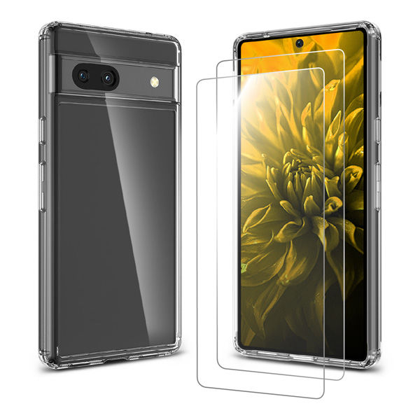 Google Pixel 7a ハイブリッドケース＋ガラスフィルム2枚 セット