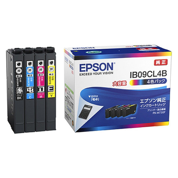 エプソン (EPSON) IB09CL4B(電卓) 純正インクカートリッジ 4色パック
