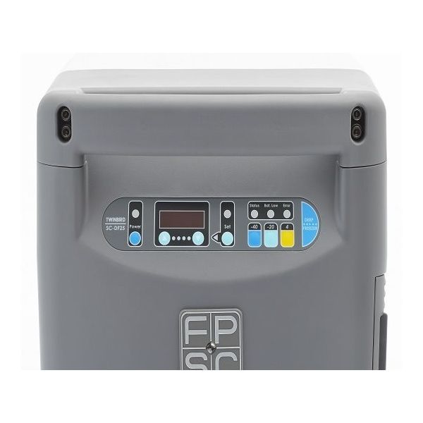 ツインバード ポータブル低温冷凍冷蔵庫 25L ー40~+10°C (南京錠用掛け