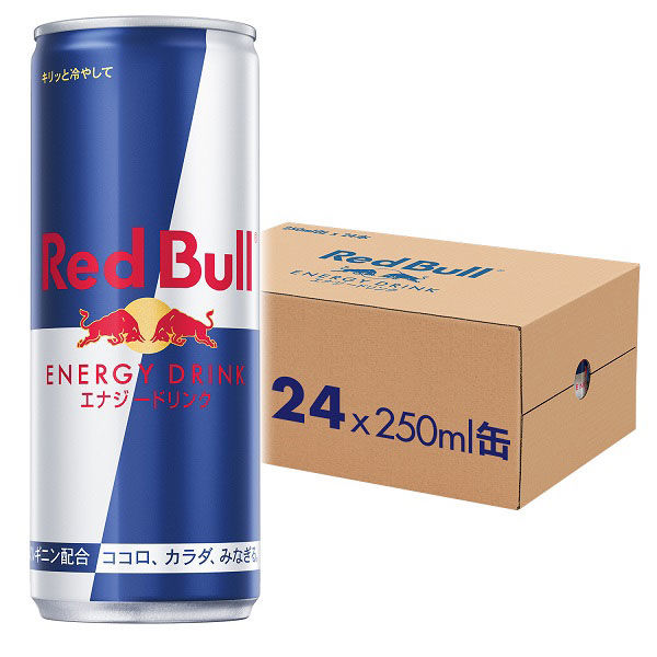 Red Bull レッドブル エナジードリンク 1箱（24缶入） - アスクル