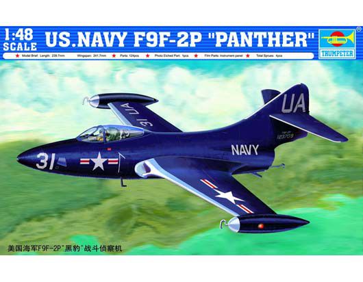 TRUMPETER - US.NAVY F9F-2P “PANTHER” - 1/48 - HTC - MODELISMO