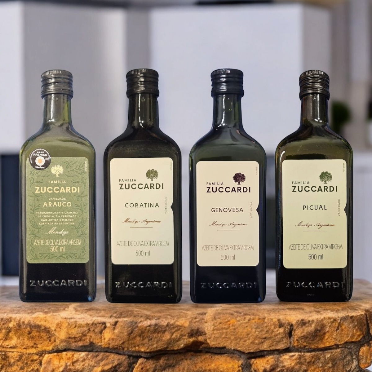 Kit 4 Azeites Premium Familia Zuccardi 500ml - Azeite de A AZeite