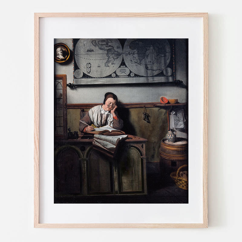 食前の祈り/ニコラース・マース 超希少、100年前の画集より、絵画