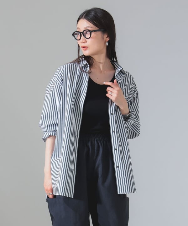 Demi-Luxe BEAMS（デミルクス ビームス）2WAY オーバーシャツ（シャツ