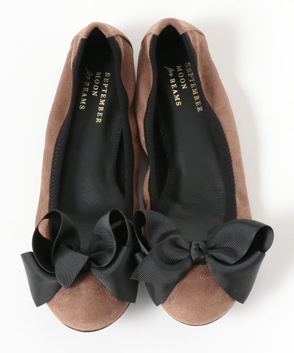 Ray BEAMS（レイ ビームス）SEPTEMBER MOON / リボン バレエシューズ