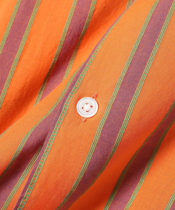 BEAMS（ビームス）ストライプ オープンカラー シャツ（シャツ