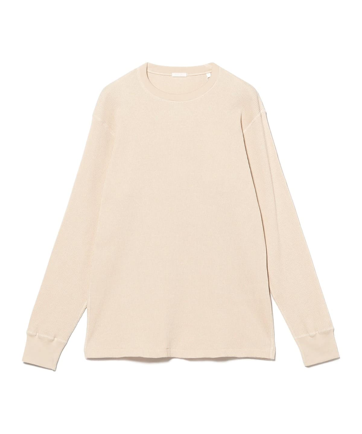 BEAMS（ビームス）COMOLI / コットンカシミヤ ワッフル長袖クルー（T