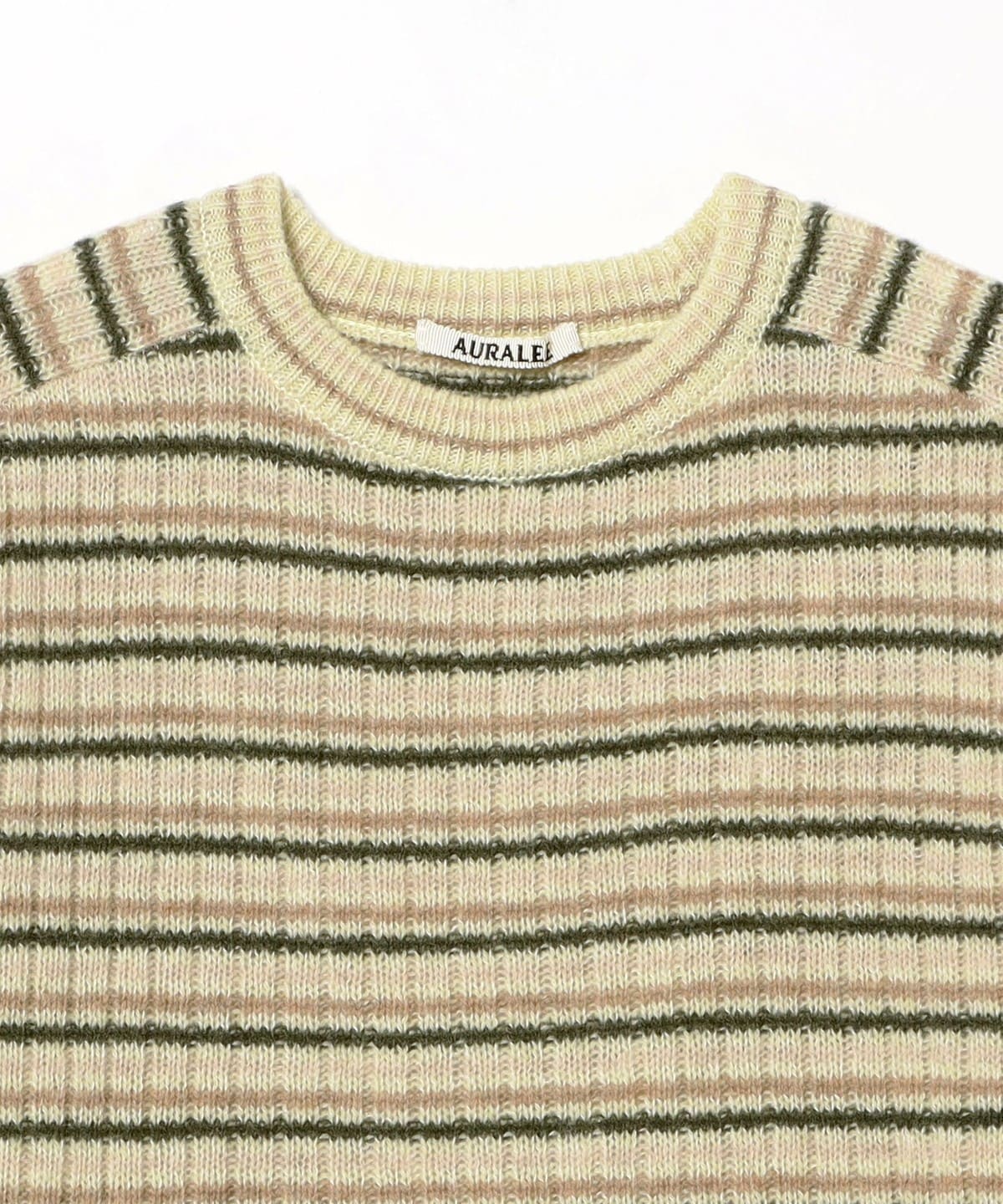 BEAMS（ビームス）AURALEE / SHETLAND WOOL CASHMERE RIB KNIT P/O