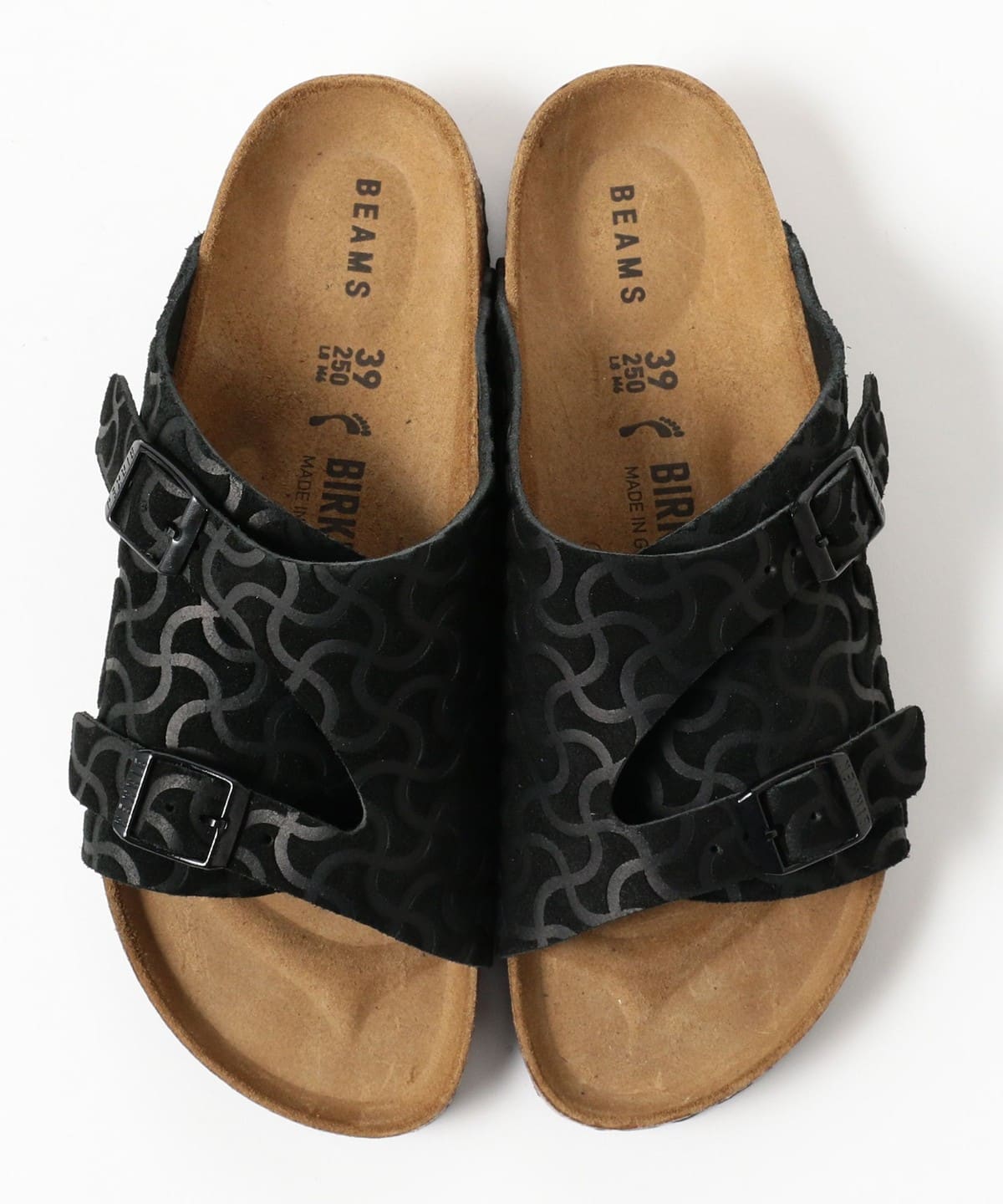 BEAMS（ビームス）【別注】BIRKENSTOCK / Zurich BONE PATTERN BLACK