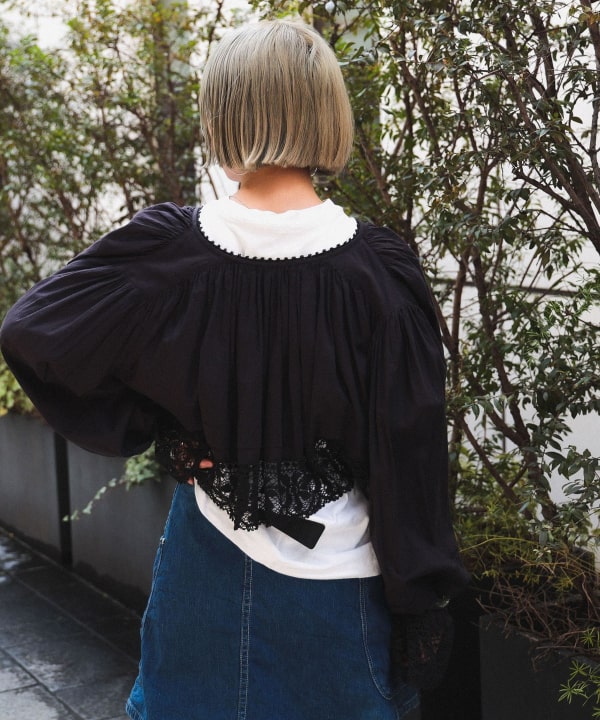 BEAMS BOY（ビームス ボーイ）ヴィンテージ レース ブラウス（シャツ