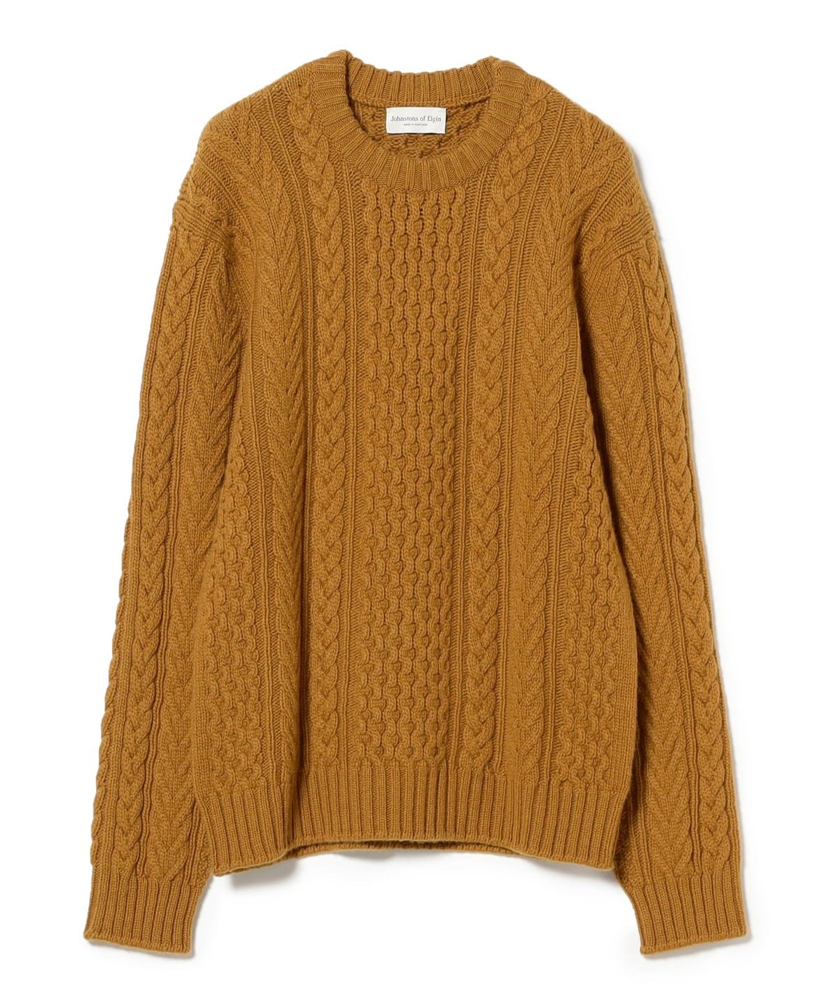 BEAMS F（ビームスF）Johnstons of Elgin / カシミヤ ケーブル クルー