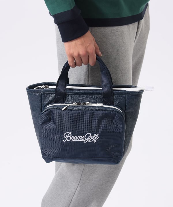 BEAMS GOLF（ビームス ゴルフ）スクリプトロゴ ネイビー カートバッグ