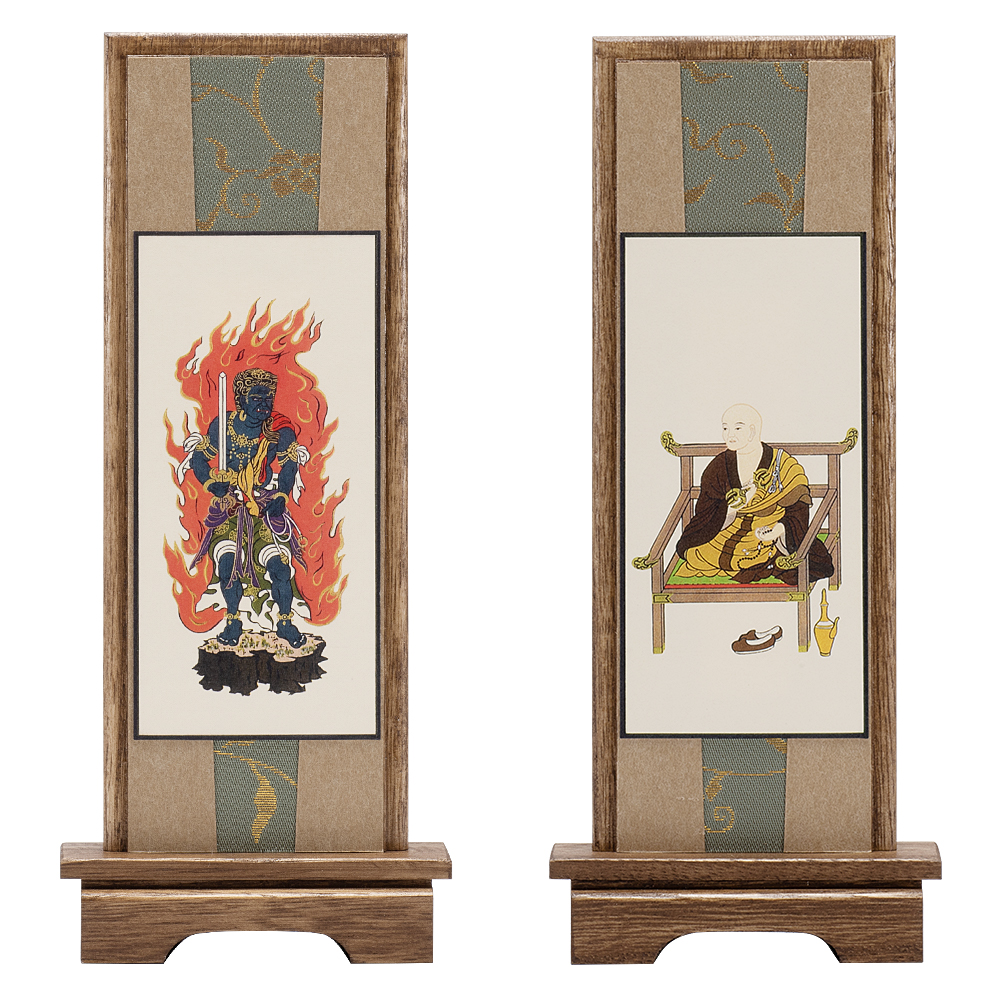 スタンド掛軸 真言宗の脇掛 弘法大師・不動明王 | 仏壇・仏具 滝田商店