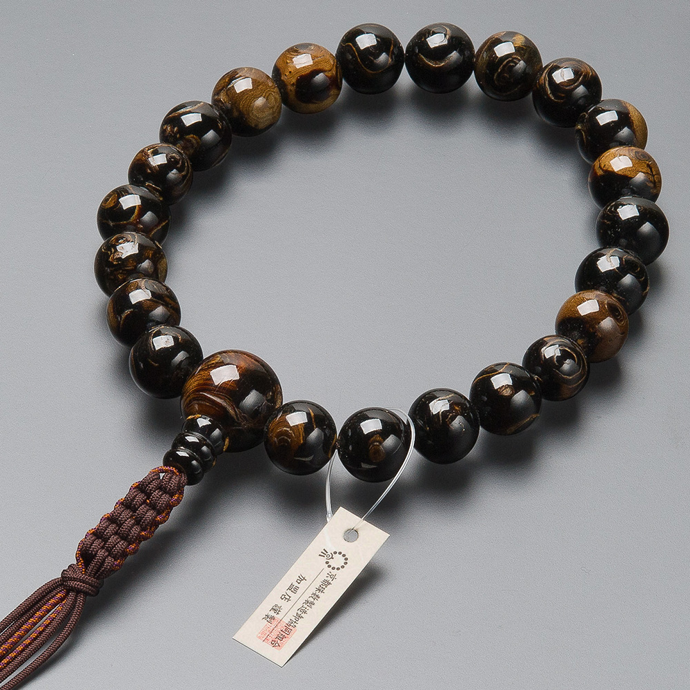 浄土真宗用本式数珠【男性用】 本海松（黒珊瑚） 20玉 | 滝田商店