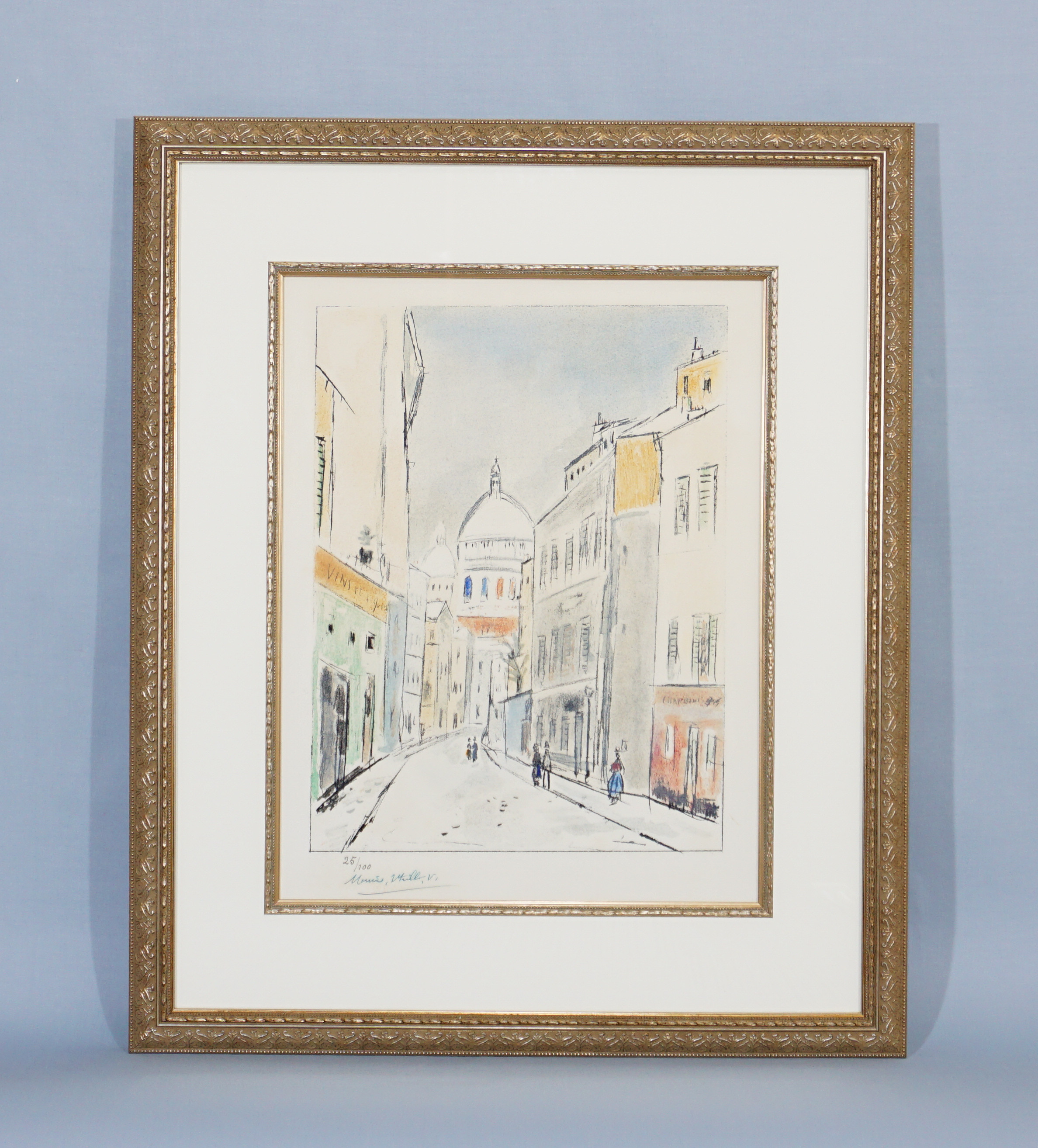 MAURICE UTLILLO モンマルトル・サクレ・クール寺院1934年 油彩