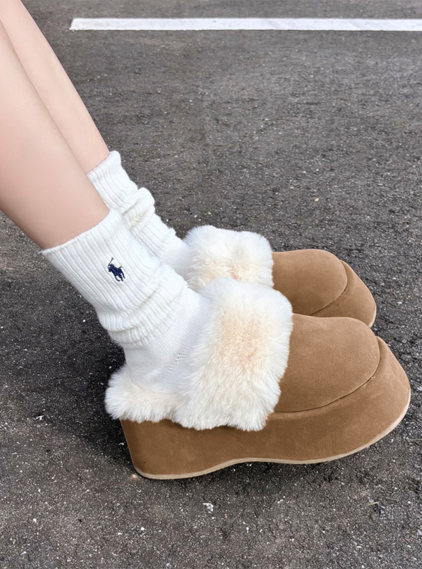 厚底ファーサボサンダル[ci487] | レディースファッション通販の