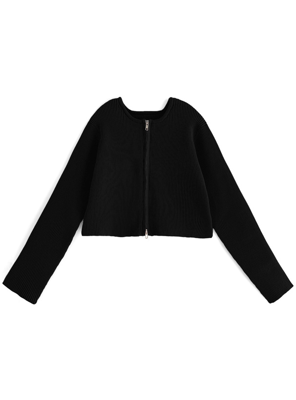 ダブルジップショート丈ニットトップス[an1574] | レディース