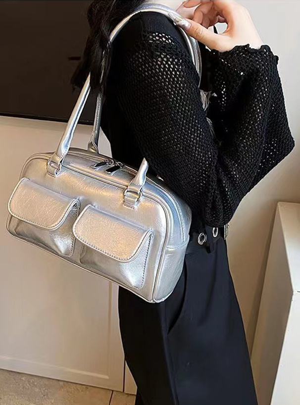 ダブルポケットショルダーバッグ[at2328] | レディースファッション