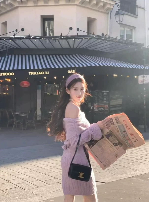 ケーブル編みオフショルダーニットミニワンピース[at2396