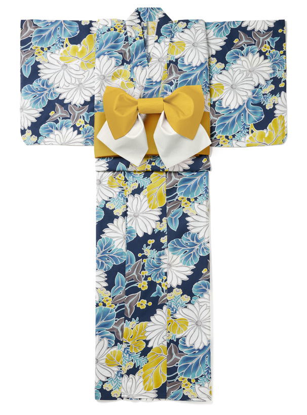 水彩菊浴衣セット[gi1218] | レディースファッション通販のグレイル
